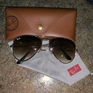 Ray Ban Aviators Sunglass Authentic